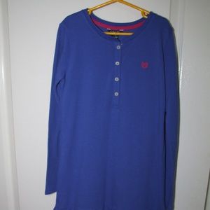 CHAPS Royal Blue Polo Style Dress Sz 8-10
